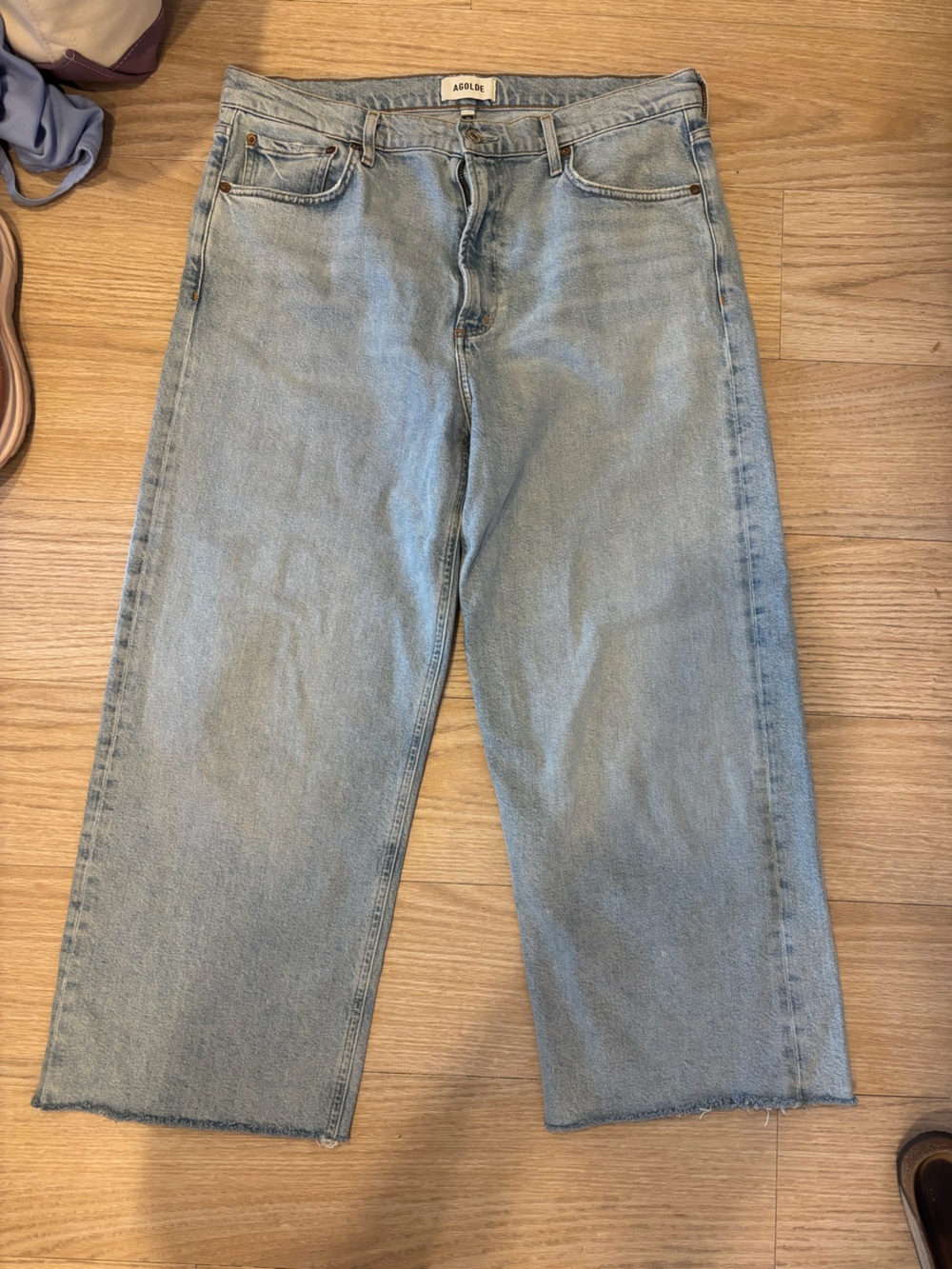 Agolde Ren Light Blue Denim Jeans